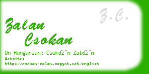 zalan csokan business card